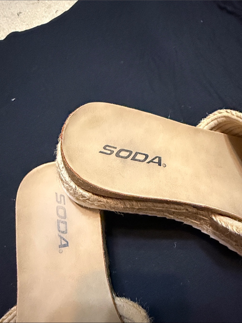 Soda Beige Woven Espadrille Slide Sandals - Picture 4 of 6